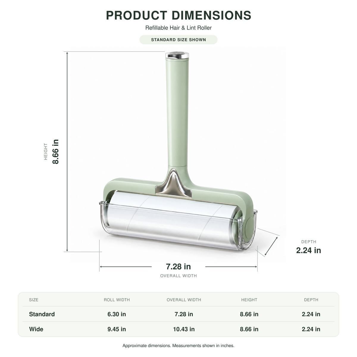 Refillable Pet Hair & Lint Roller